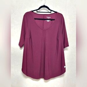 2X Torrid Active T Shirt Moisture Wicking. Purple/plum